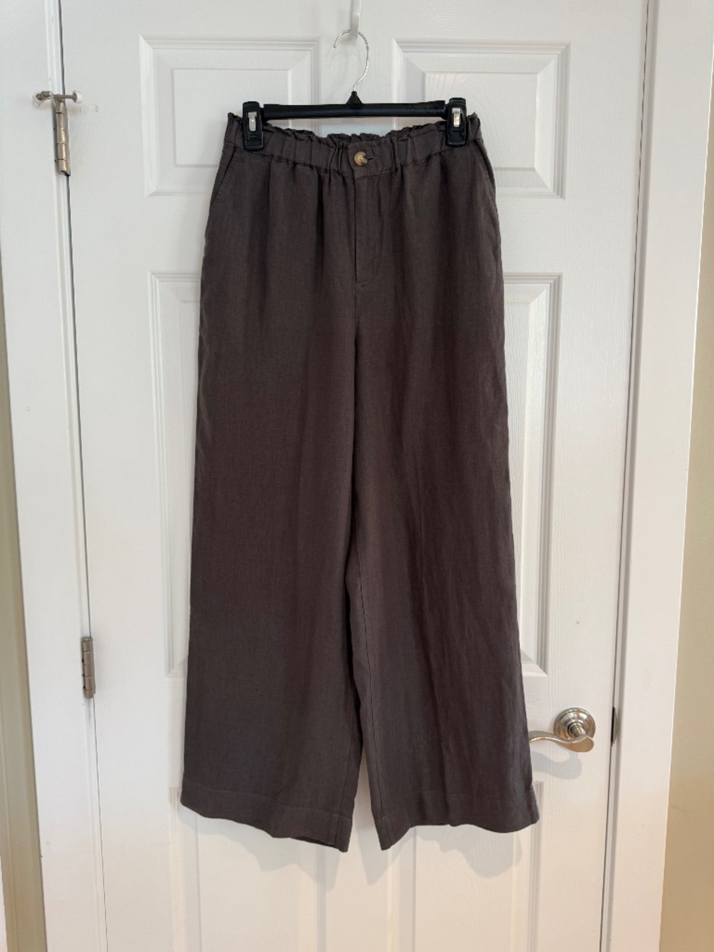 Faherty Linen Pant Dark Gray Size Small